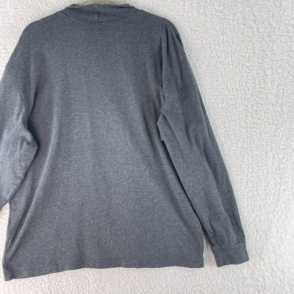 L.L. Bean Solid Gray Long Sleeve Turtle Neck Shirt Mens Pullover Stretch Size XL - Picture 15 of 16